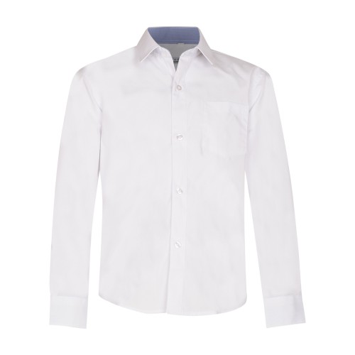 Balti marškiniai ilgomis rankovėmis NORMAL 170-194 d.