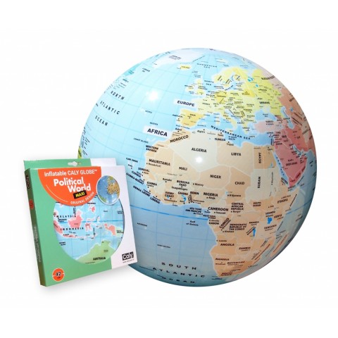 CALY Pripučiamas gaublys-kamuolys Pasaulis, 42 cm