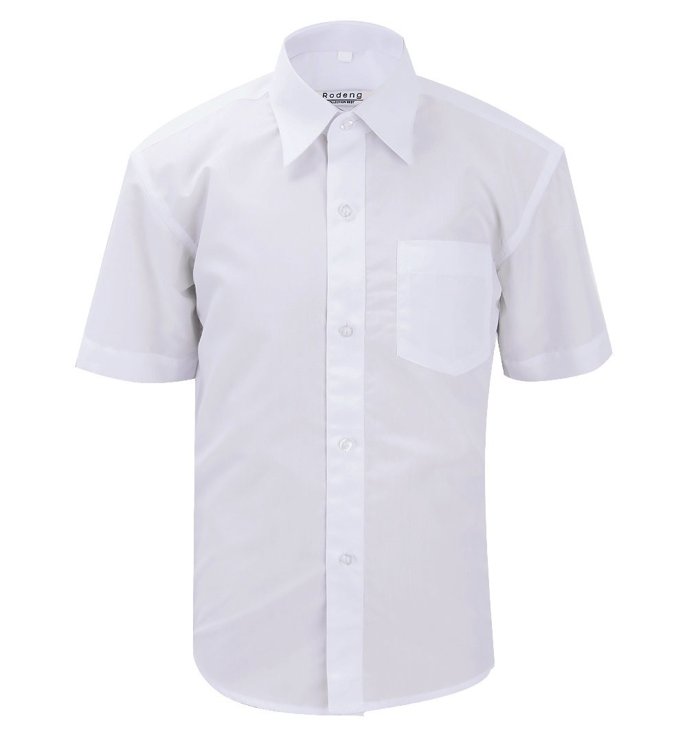 Balti marškiniai trumpomis rankovėmis berniukui BMA10023
